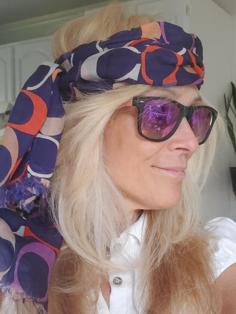 Coach Vintage Purple Scarf Wrap Shawl - Picture 5 of 11